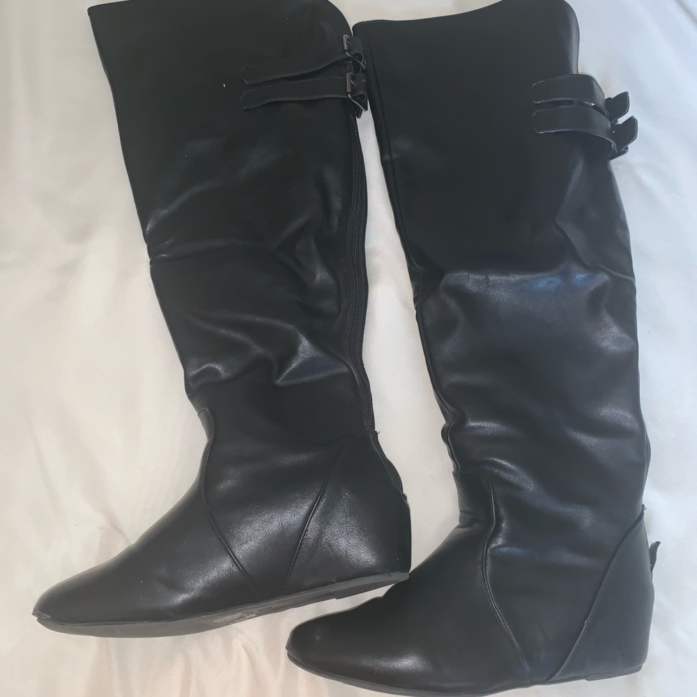 Black over the knee boots